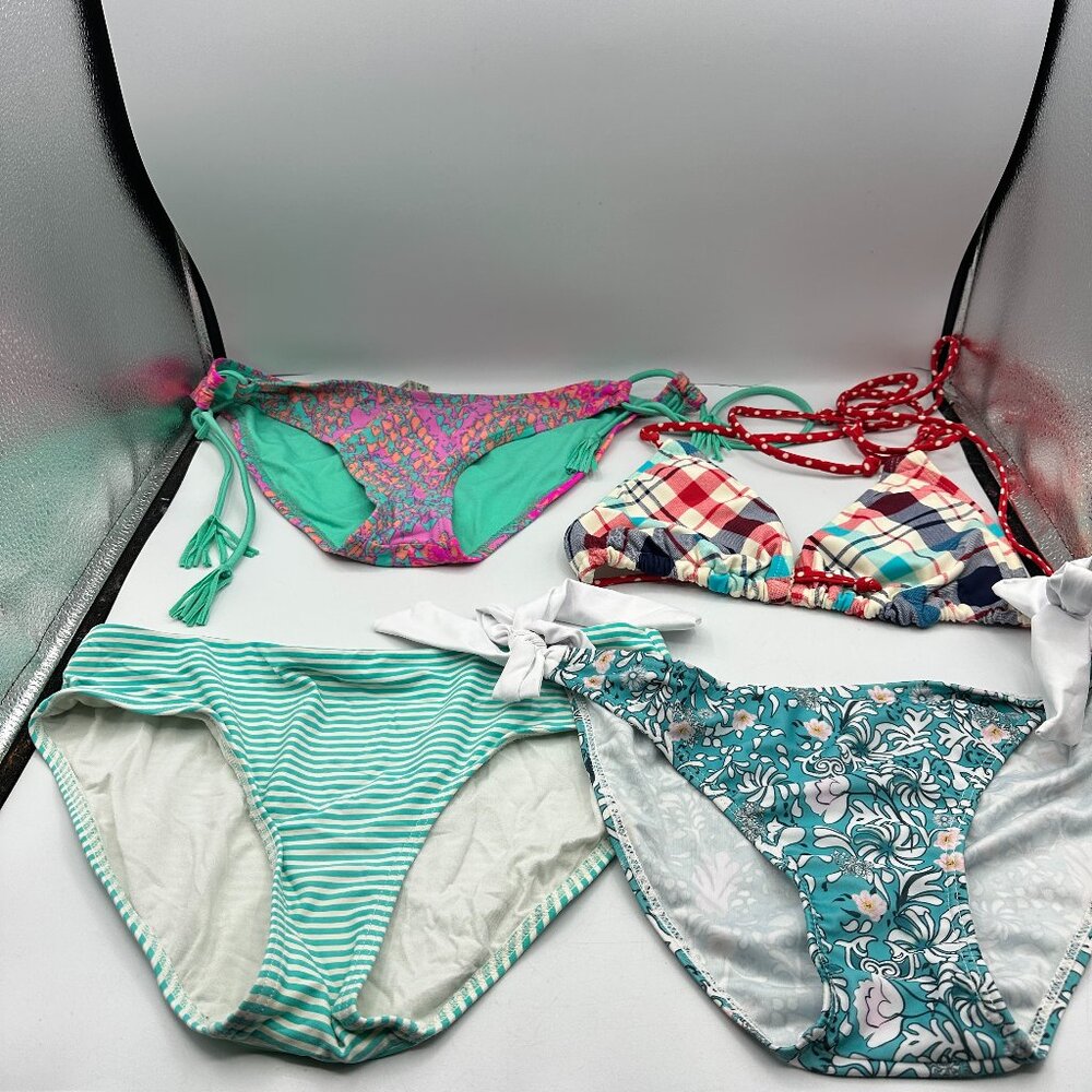 Womens Large Lot Bikini Bottoms and One Top Joe Boxer Clean Swim Suits